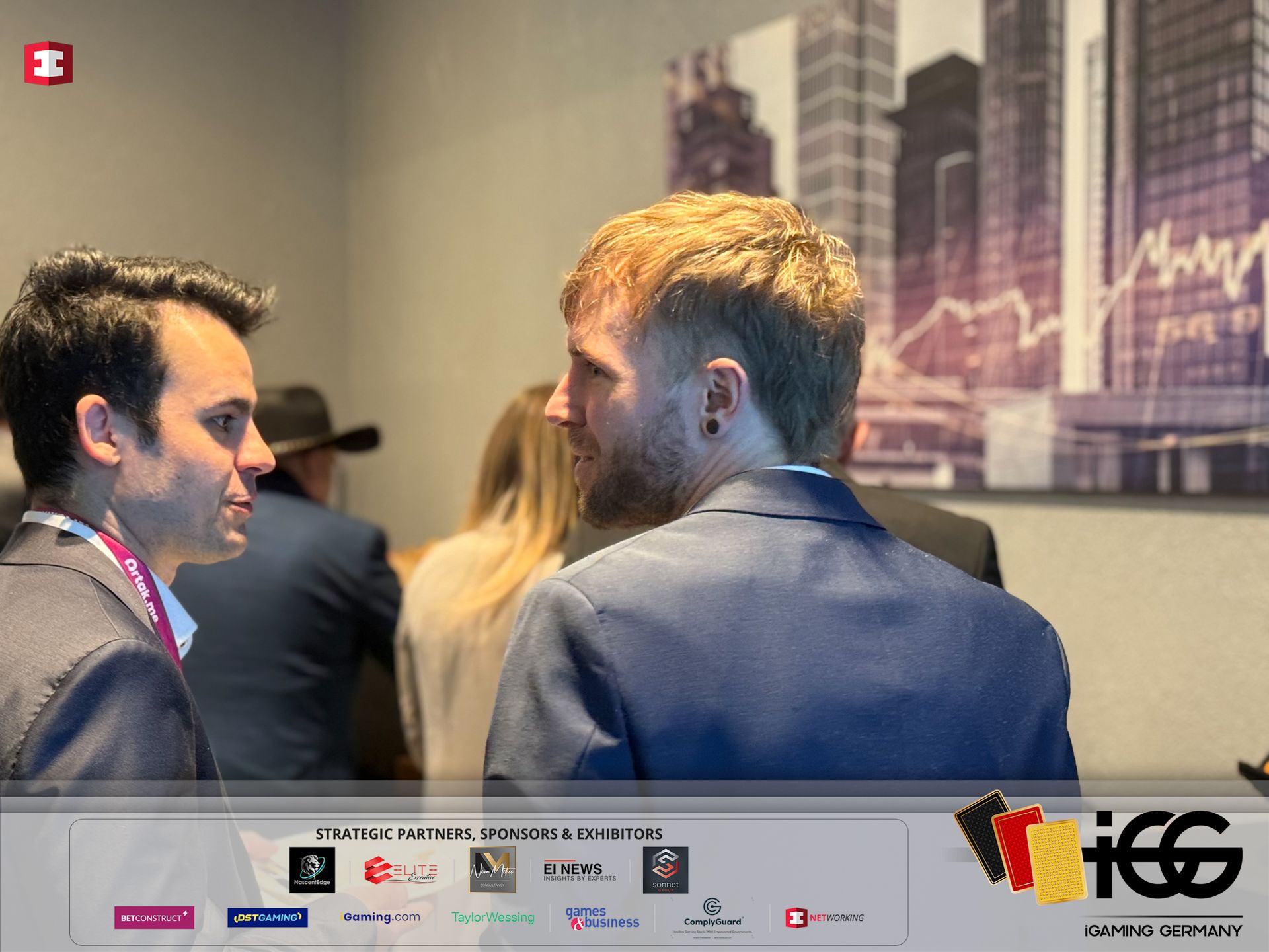 Networking at iGaming Germany event in Frankfurt
