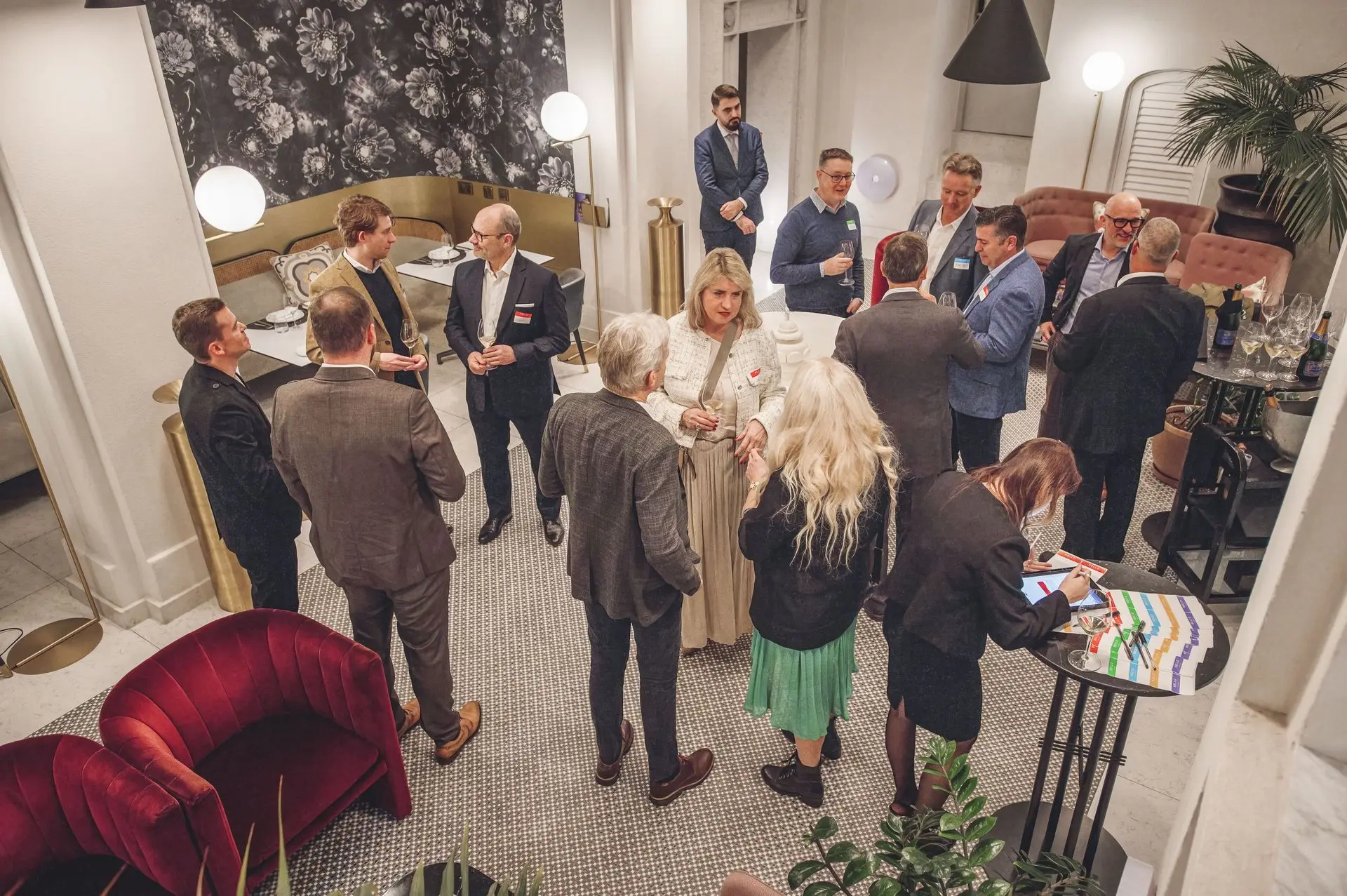 Networking during Chevron Group C-Level Dinner at Under Grain in Valletta, Malta 