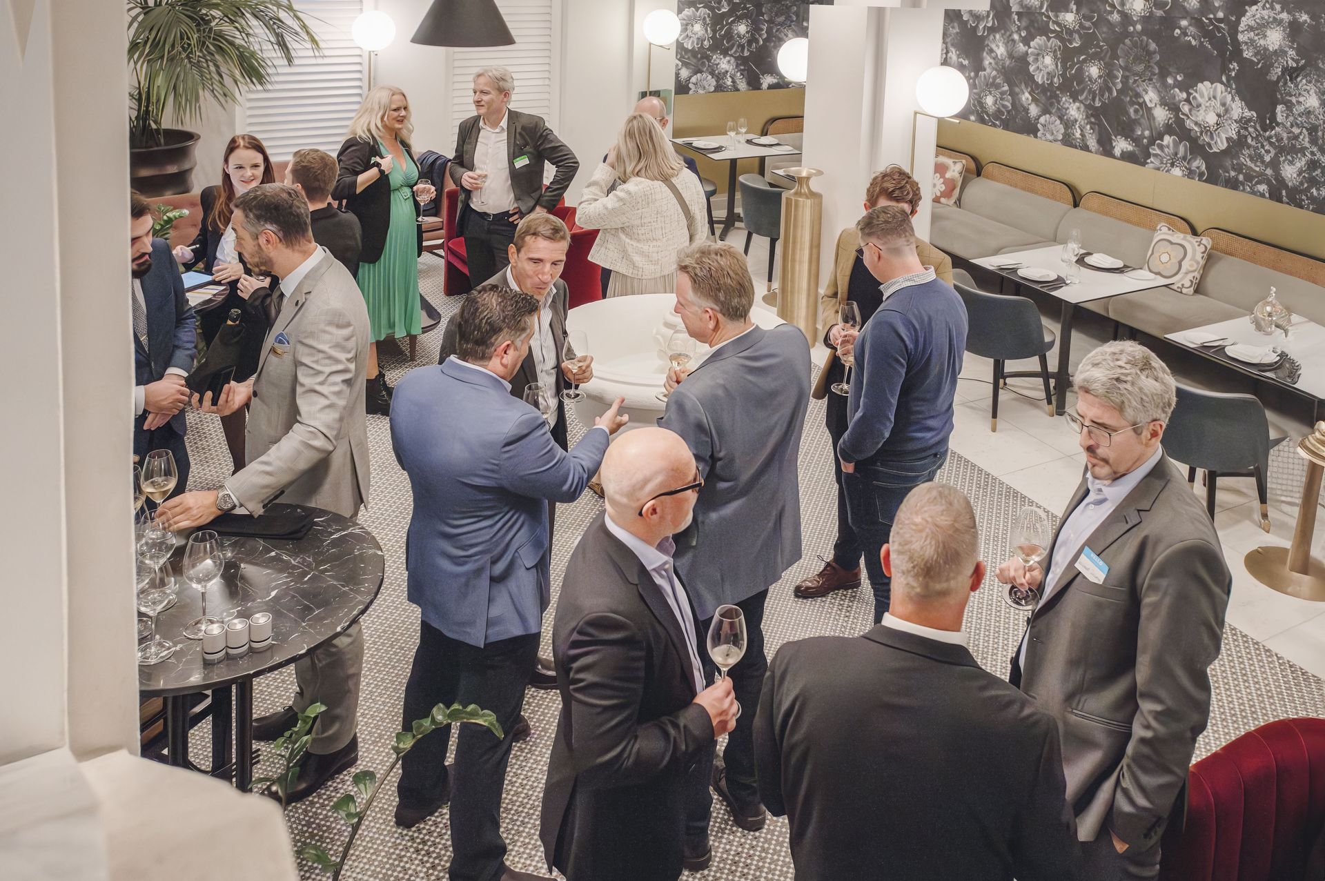 Networking during Chevron Group C-Level Dinner at Under Grain in Valletta, Malta 