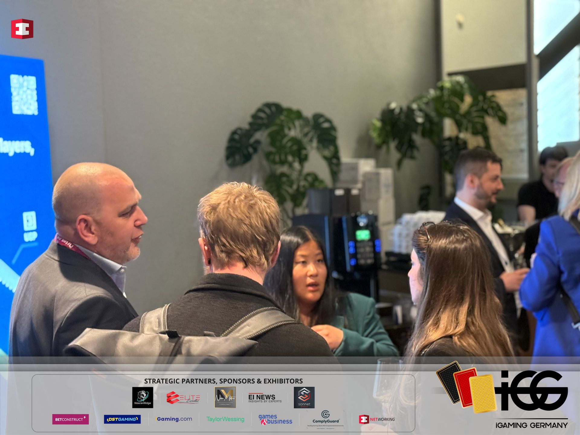 Networking at iGaming Germany event in Frankfurt