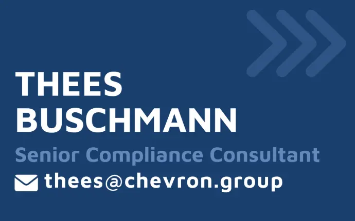 Send an email to Thees Buschmann, Senior Compliance Consultant who is the contact person for Consulting services