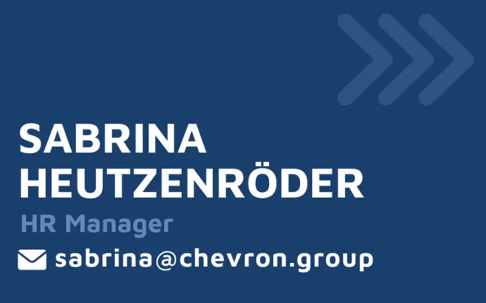 Send an email to Sabrina Heutzenröder for any HR matters